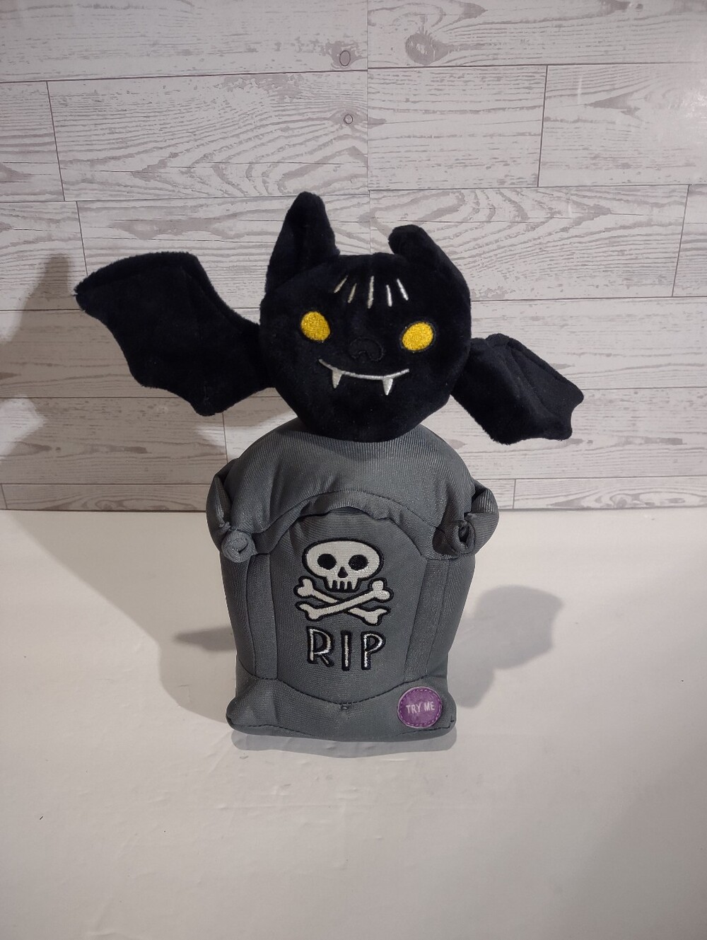 Target Halloween Animated Sound Bat On Tombstone Stuffed Tabletop Decoration